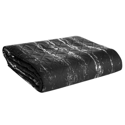 Narzuta EUROFIRANY D91 Blink 1 200 x 220 cm Czarno-srebrny