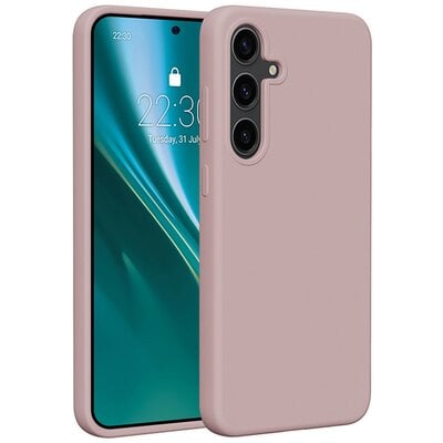 Etui ETTERI Silicone Case do Samsung Galaxy S25 Jasnoróżowy