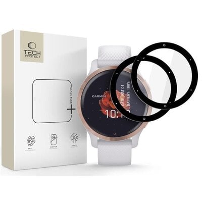 Szkło hybrydowe TECH-PROTECT Glass Flex do Garmin Venu 2S Czarny (2 szt.)