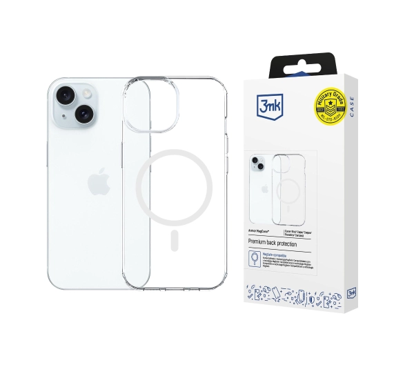 3mk Armor MagCase do iPhone 15 Przezroczysty