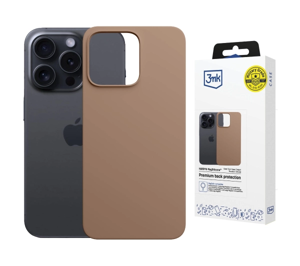 3mk Hardy MagSilicone Dark Gold do iPhone 15 Pro Max