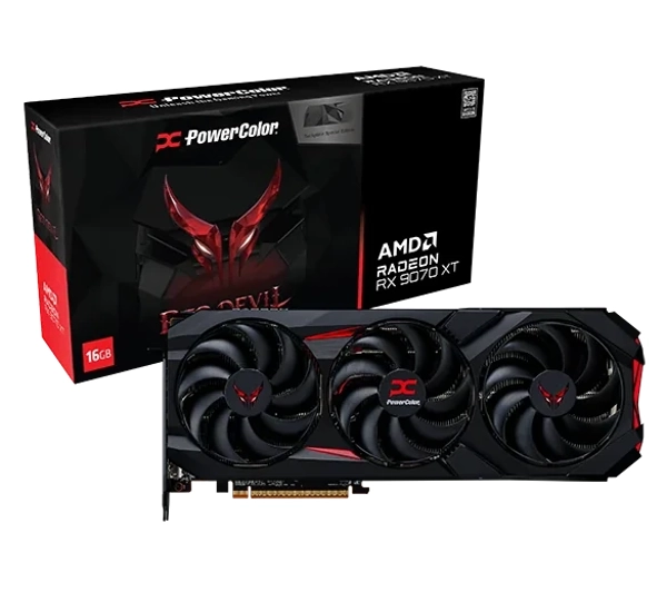 PowerColor Red Devil Radeon RX 9070 XT Backplate Special Edition 16GB GDDR6 256bit FSR RX9070XT 16G-E/OC/BP