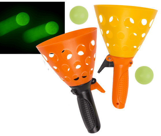 Gra Zręcznościowa WYRZUTNIA ŁAPACZ PIŁECZEK świecących w ciemności