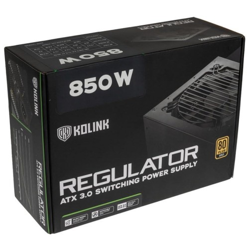 Zasilacz Kolink Regulator 80 PLUS Gold, ATX 3.0, PCIe 5.0, modułowy - 850 W 100273745