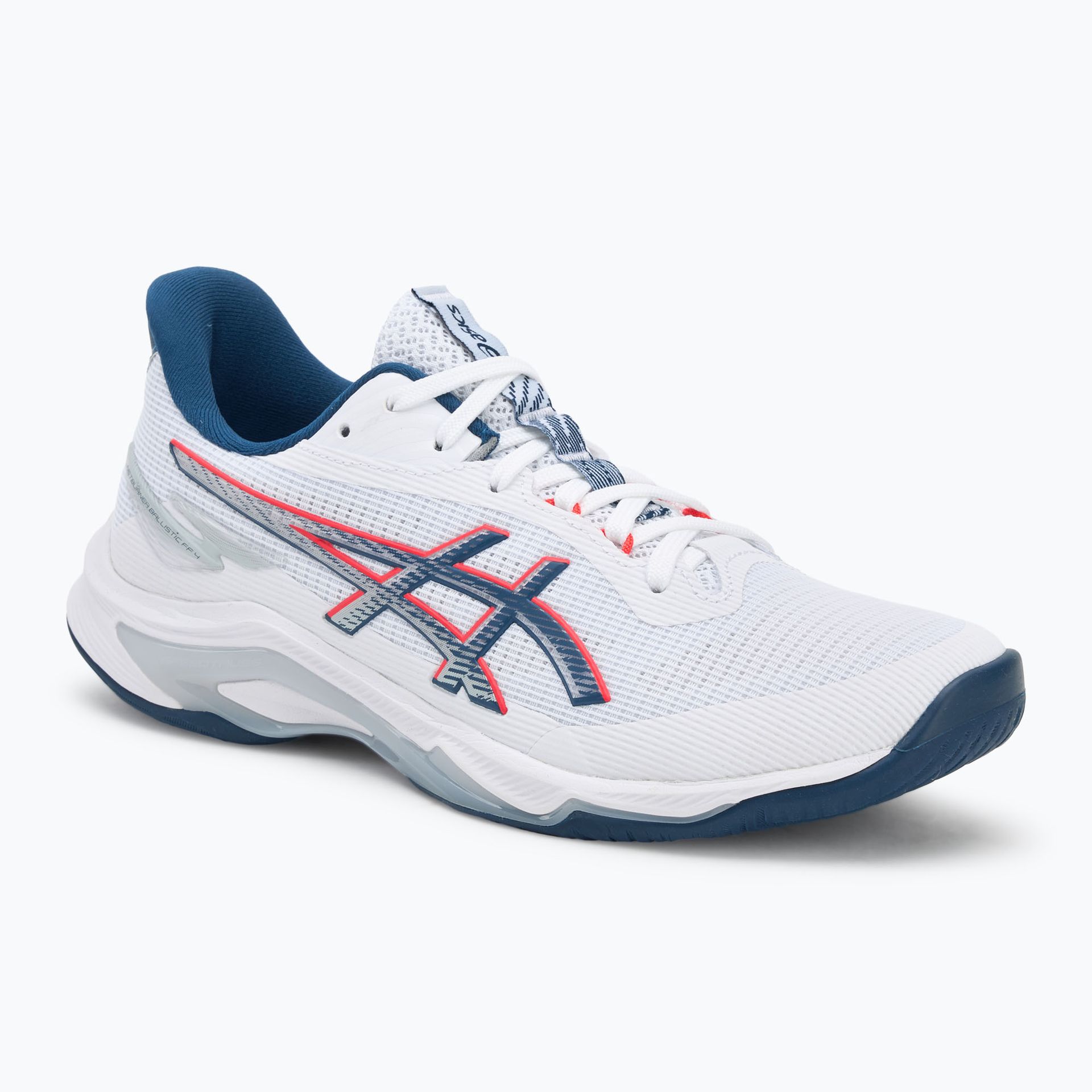 Buty do siatkówki męskie ASICS Netburner Ballistic FF 4 white/mako blue WYSYŁKA W 24H 30 DNI NA ZWROT