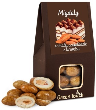 Migdały w białej czekoladzie z tiramisu 100g