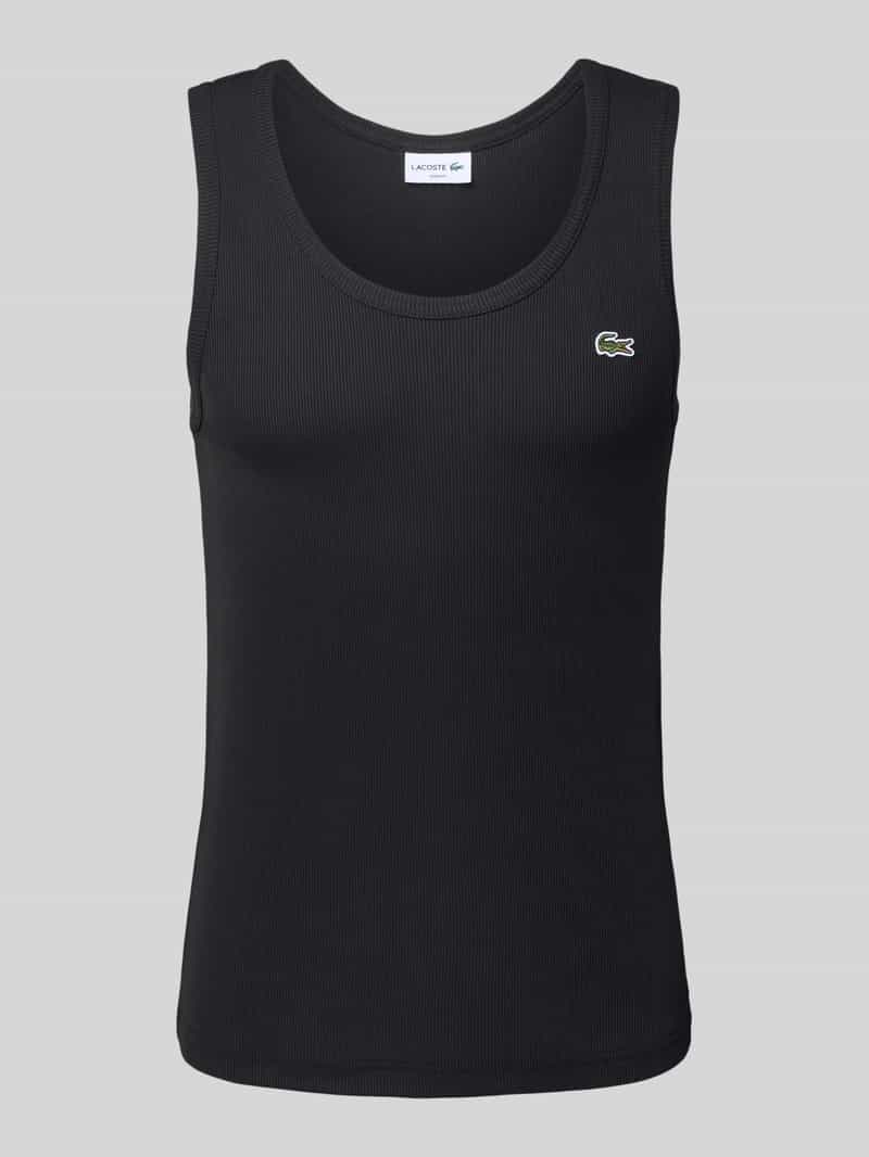 Top o kroju slim fit z czystej bawełny