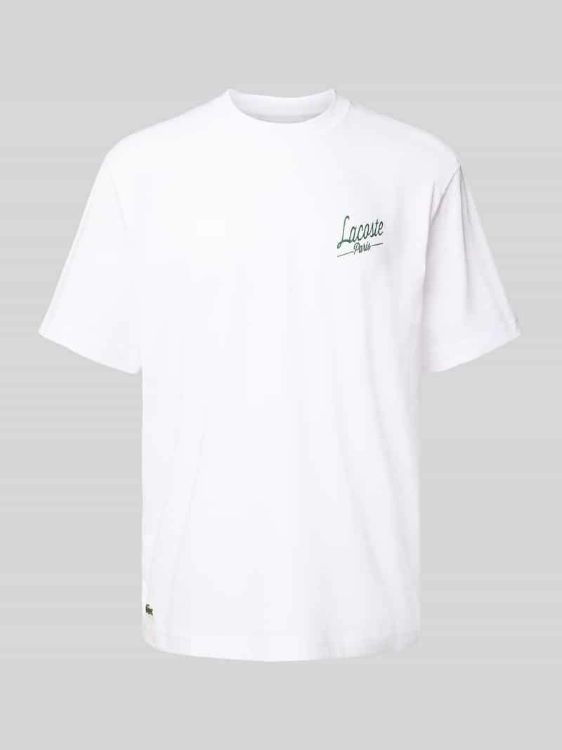 T-shirt o kroju regular fit z czystej bawełny