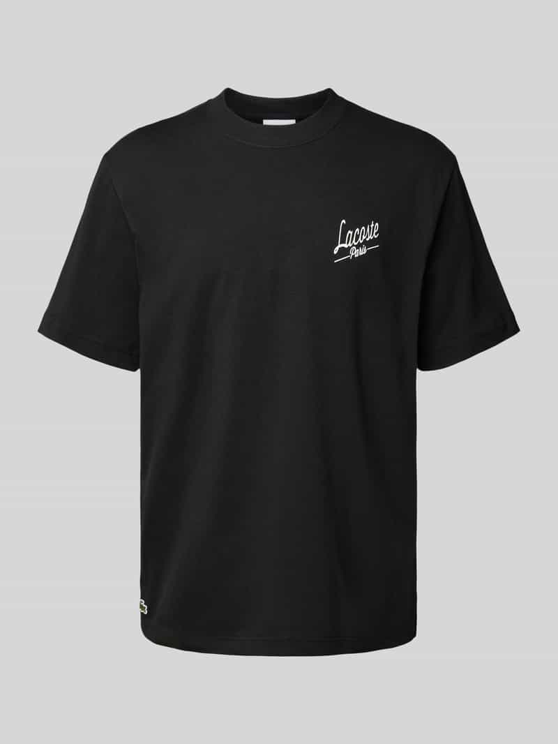 T-shirt o kroju regular fit z czystej bawełny