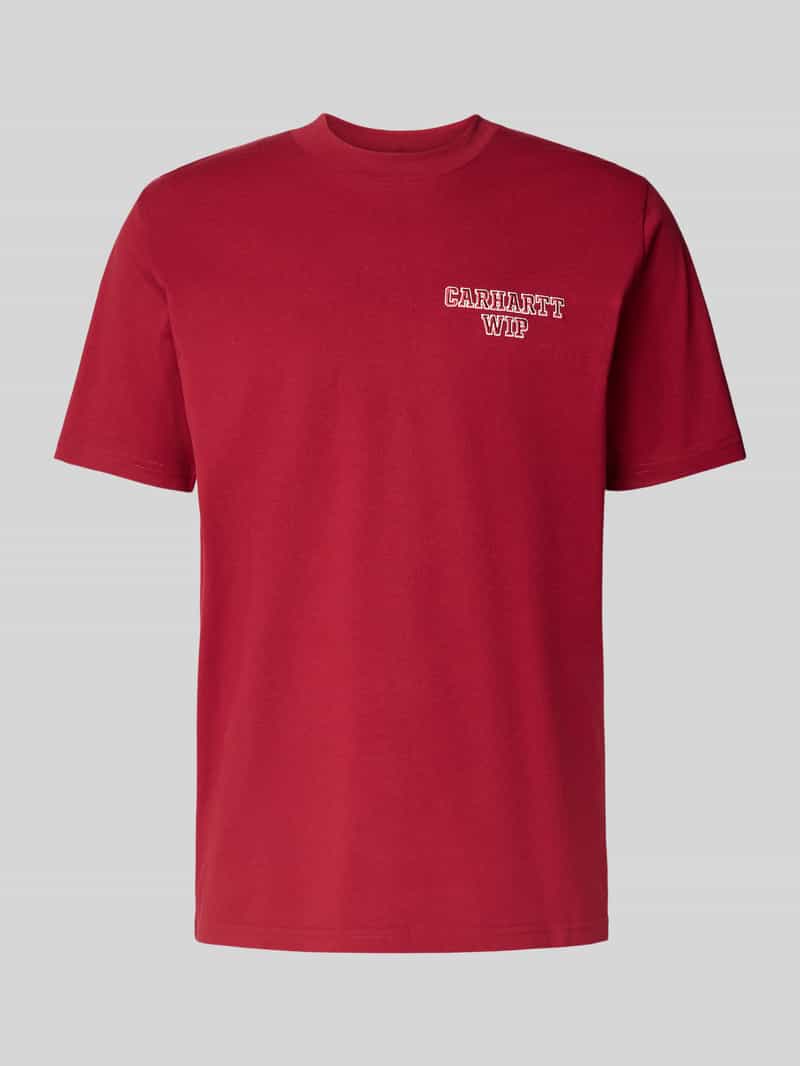 T-shirt z wyhaftowanym logo