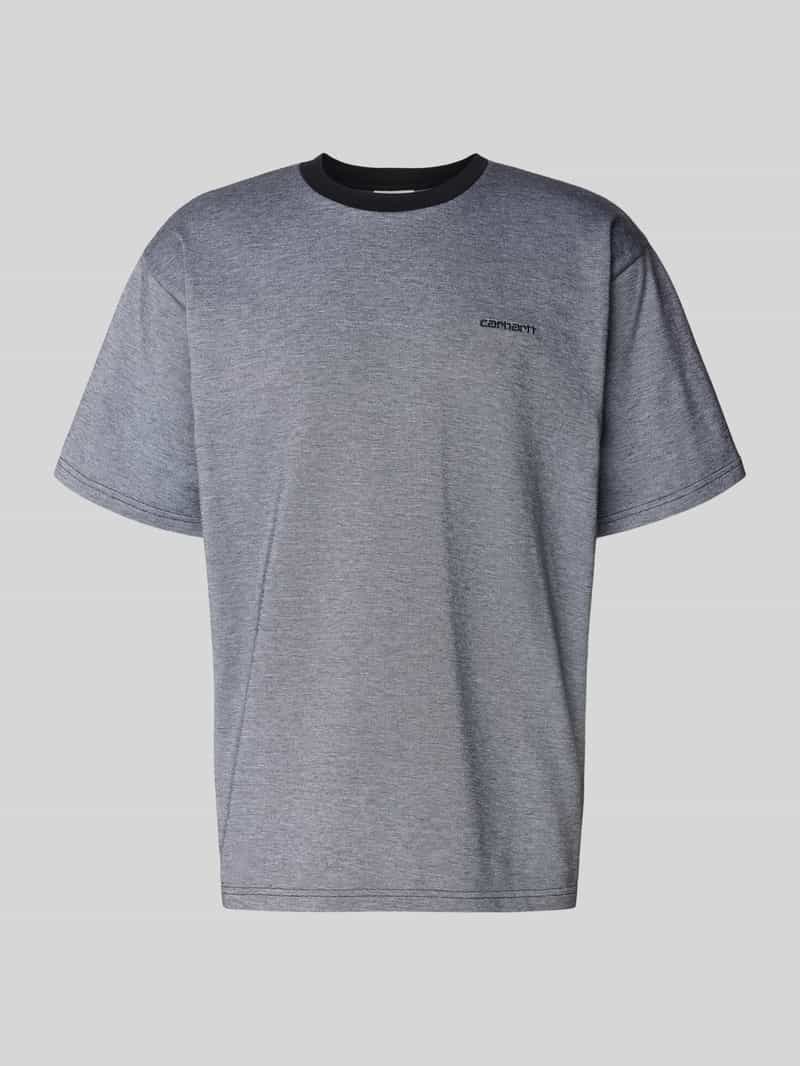 T-shirt z wyhaftowanym logo