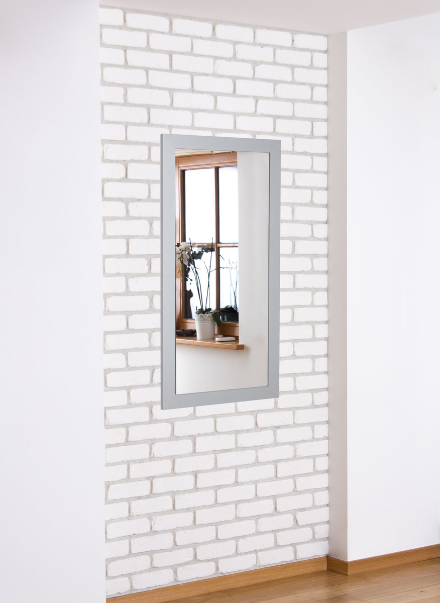 Lustro Profilmat w ramie ALU; SREBRNY 110x50 PREMIUM