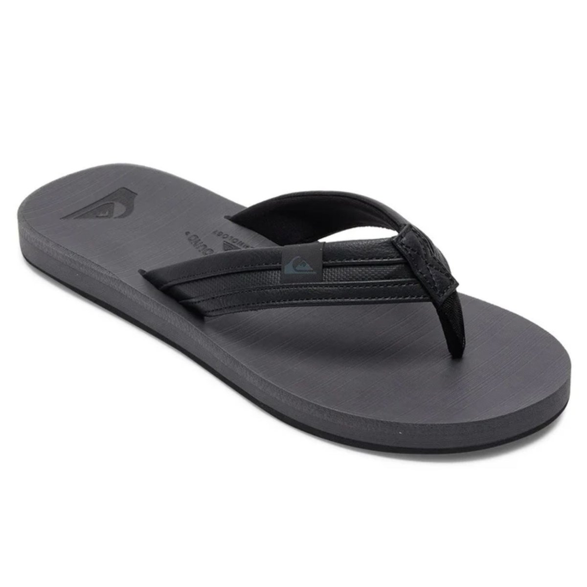 Klapki męskie Quiksilver Carver Squish japonki plażowe czarne-45