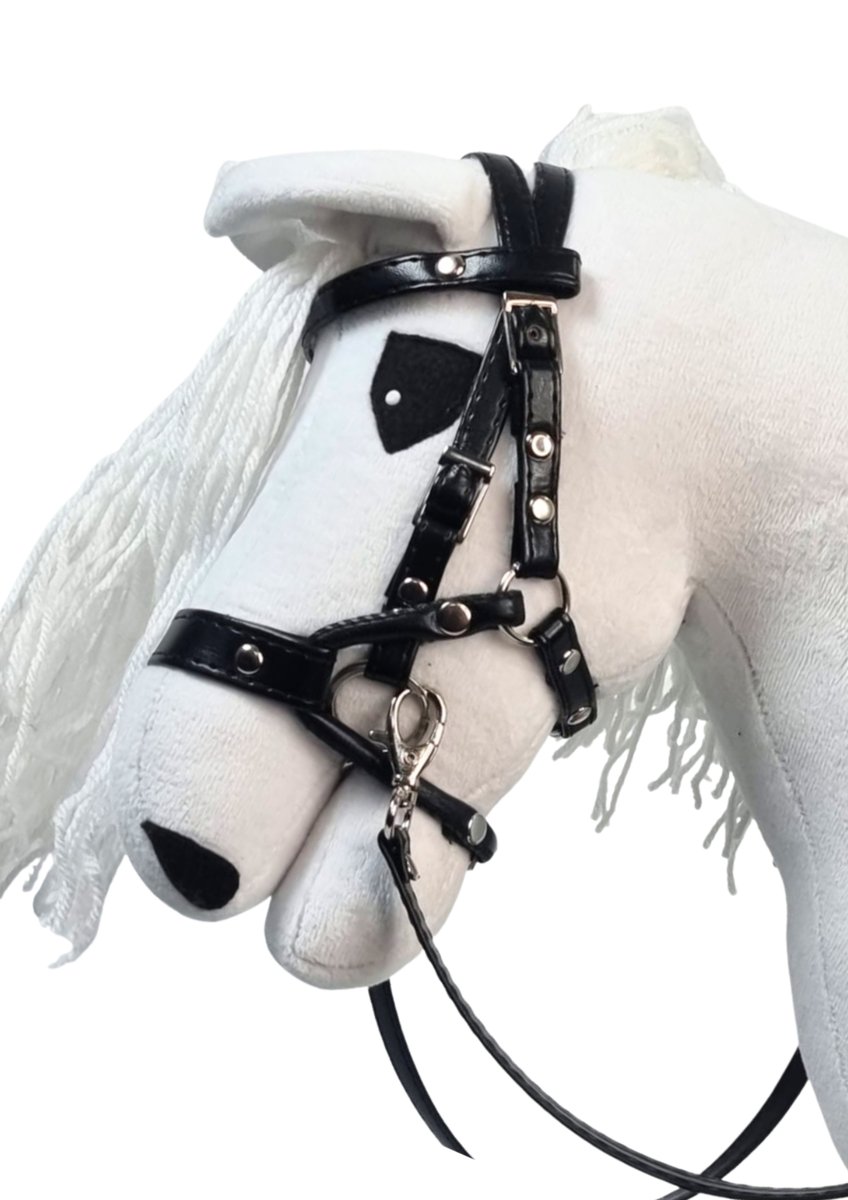 Ogłowie HIGH JUMP hobby horse czarne