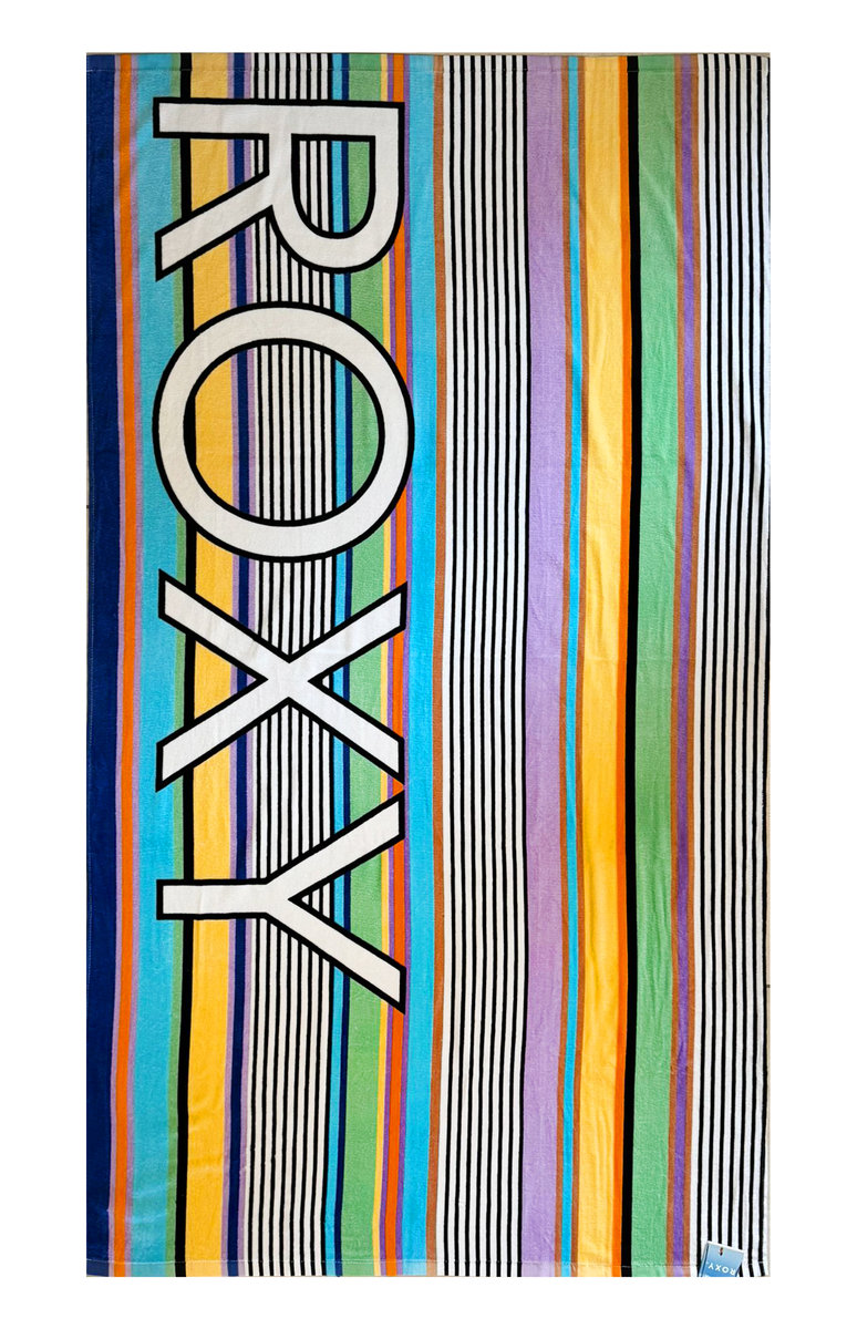 Ręcznik plażowy Roxy Cold Water kąpielowy bawełniany 160 x 90 cm w paski