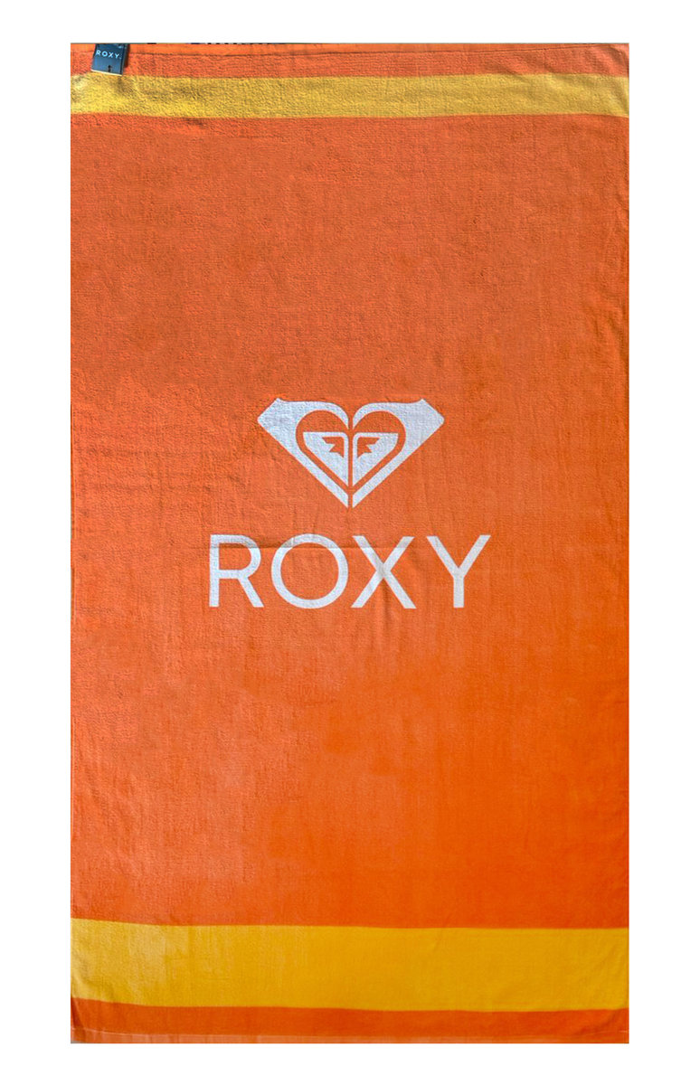Ręcznik plażowy Roxy Cold Water kąpielowy bawełniany 160 x 90 pomarańczowy