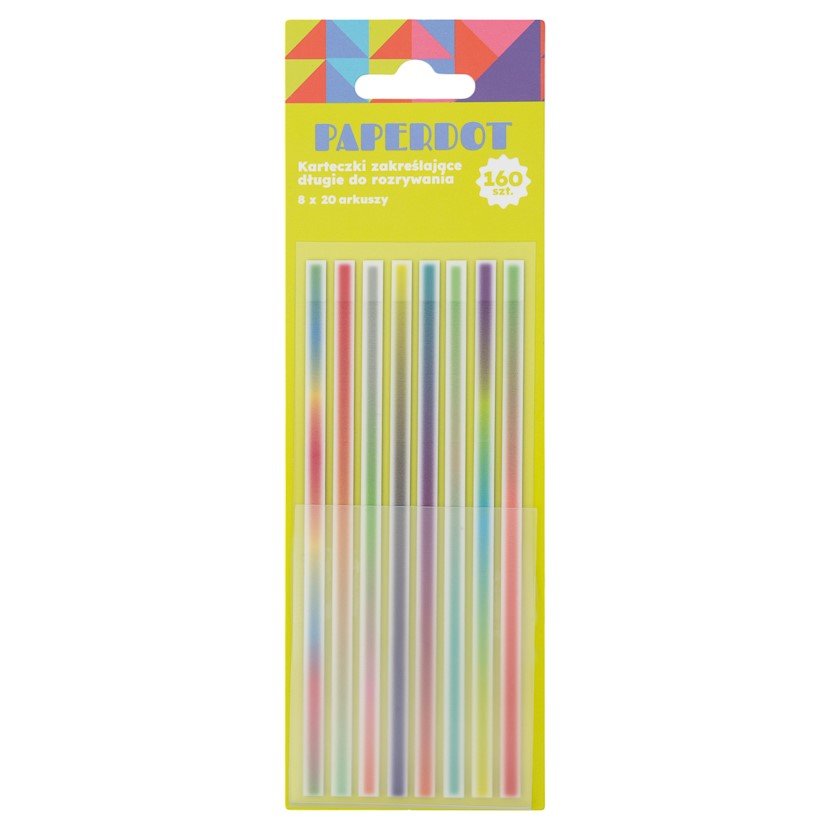 Paperdot, Karteczki Zakreślające, 8 Kolorów, 160 Sztuk