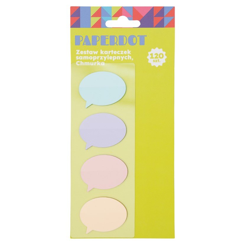 Paperdot, Zestaw Karteczek Samoprzylepnych, Chmurka, 120 Sztuk