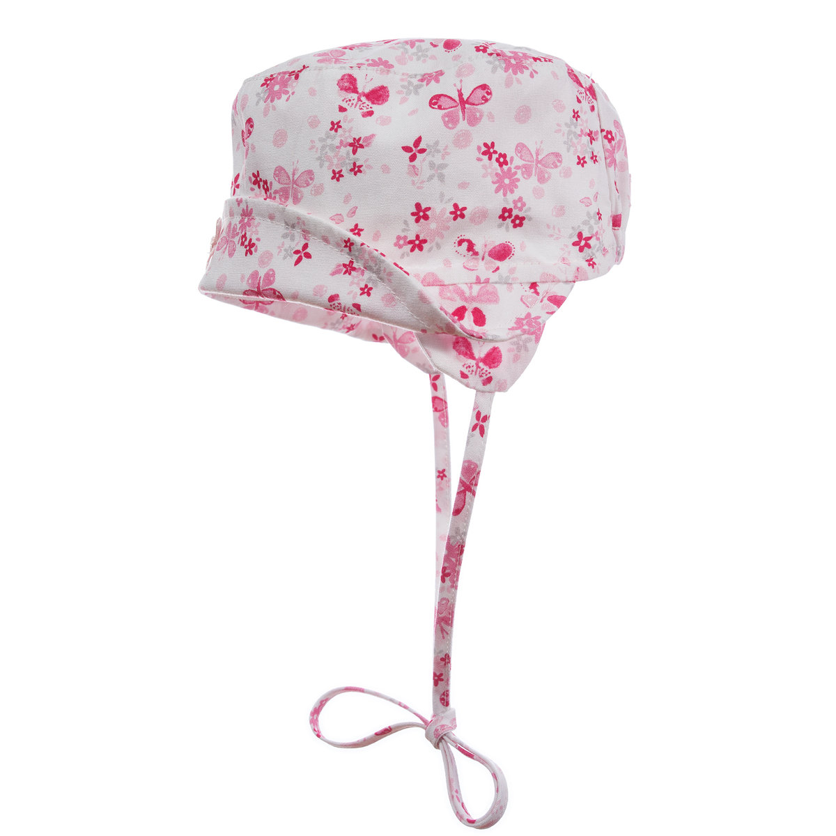 Czapka dziewczęca wiązana różowya Döll r.43