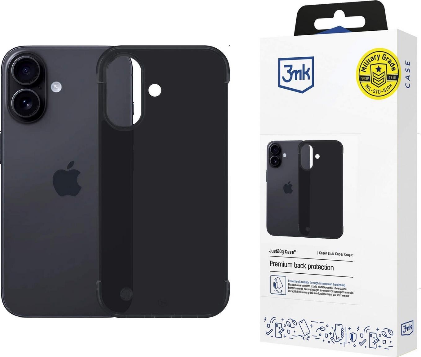 3mk Just20g Matt Case do Apple iPhone 16