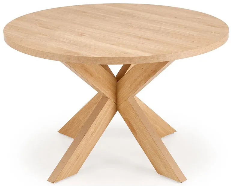 Okrągły stół w stylu skandynawskim dąb naturalny N5-T55