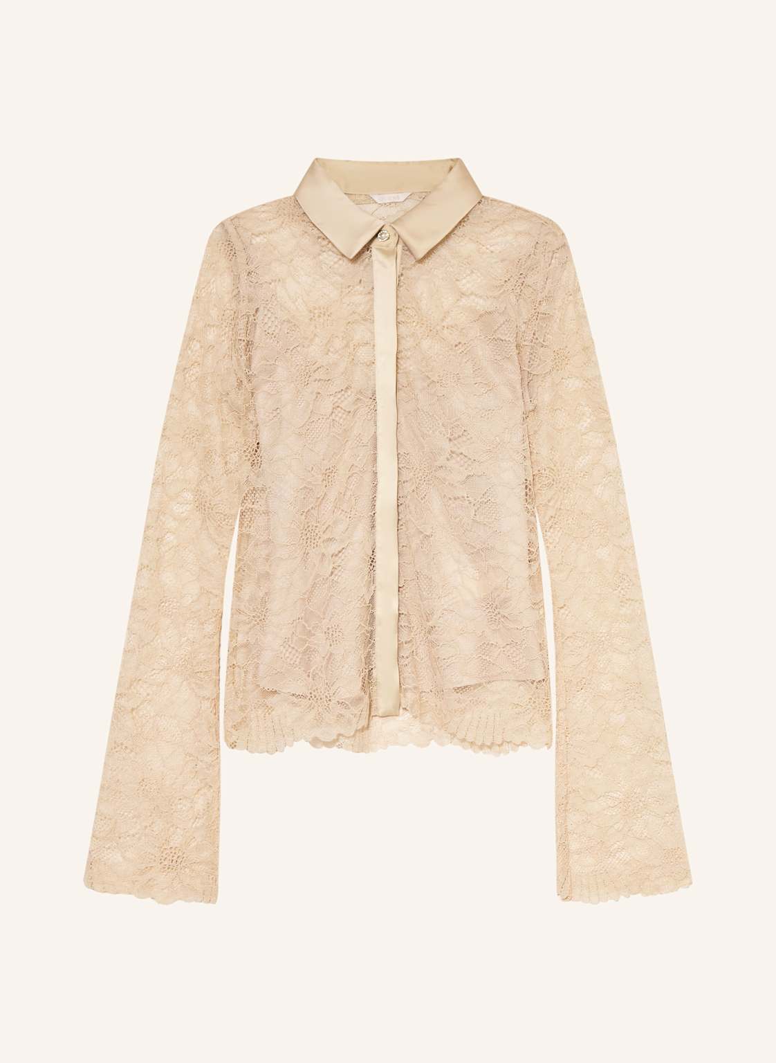 Guess Bluzka Z Koronki Antoinette beige