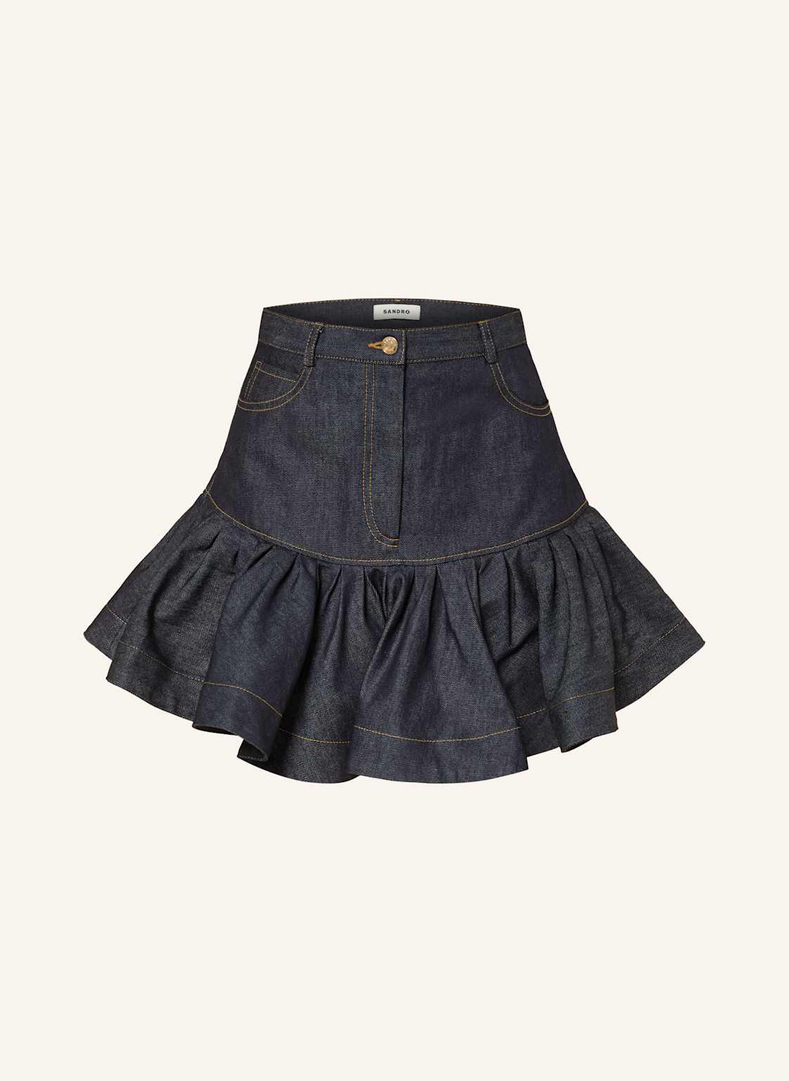 Sandro Spódnica Jeansowa blau