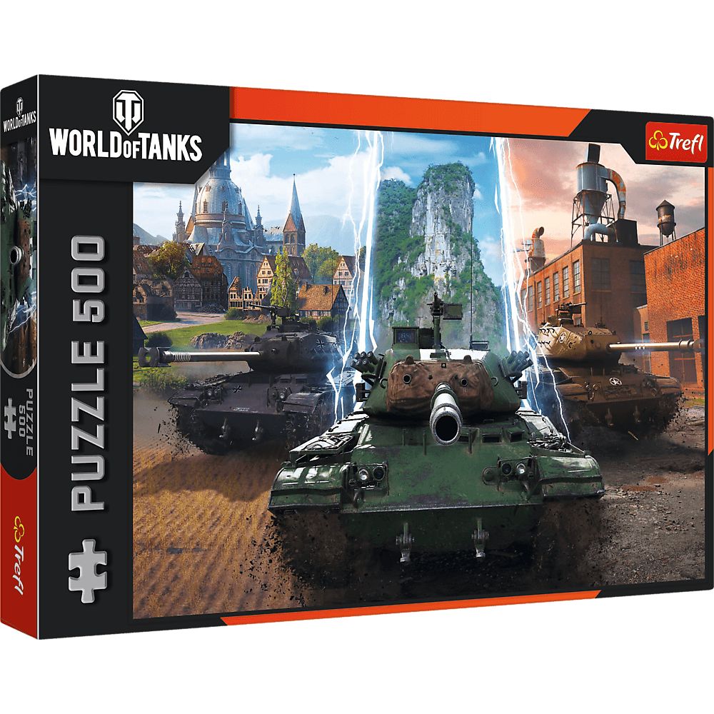 Puzzle 500 World of Tanks Czas na akcję Trefl - puzzle