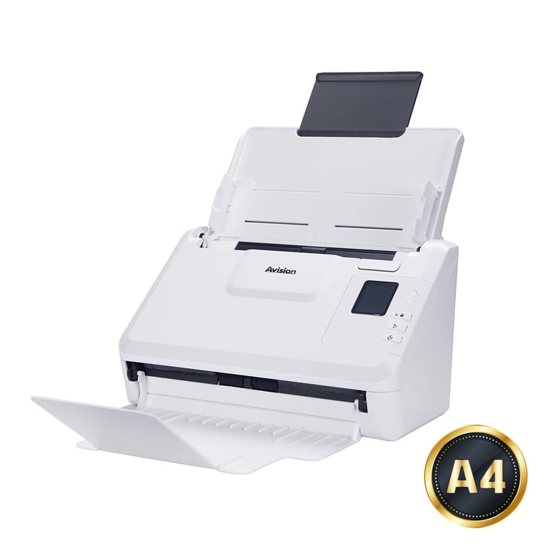Avision AD340GWN Skaner ADF 1200 x 1200 DPI A4 Biały 000-0992-02G