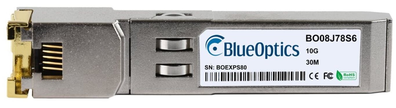 BlueOptics SFP-10G-T-BO moduł przekaźników sieciowych Miedź 10000 Mbit/s SFP+ SFP-10G-T-BO