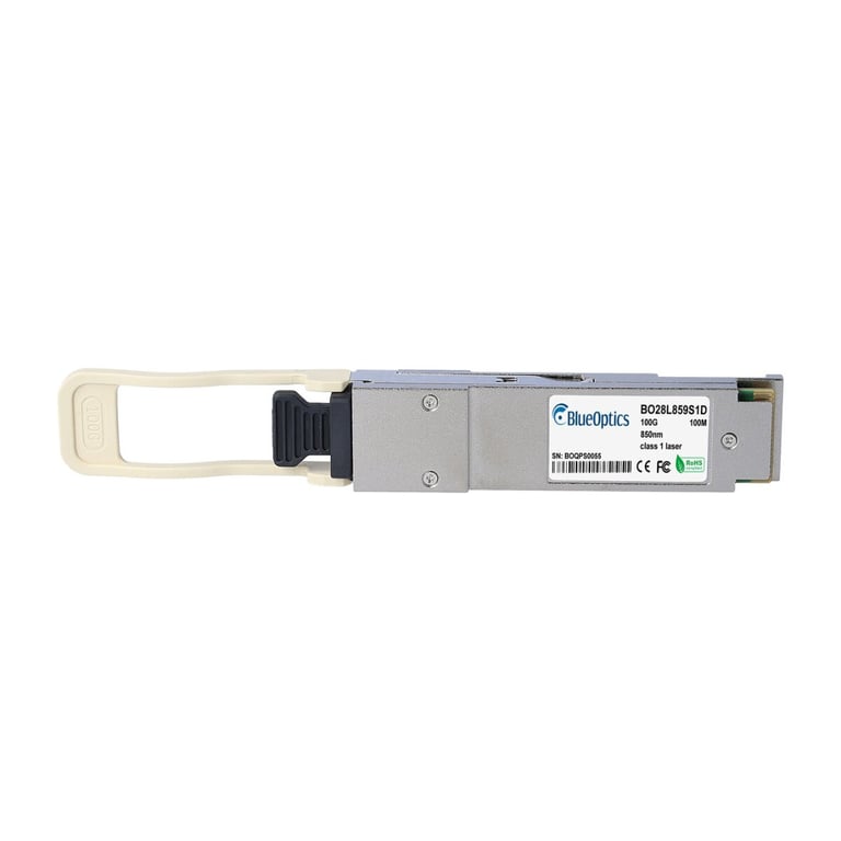 BlueOptics MMA1B00-C100 moduł przekaźników sieciowych Swiatłowód 100000 Mbit/s QSFP28 850 nm MMA1B00-C100-BO