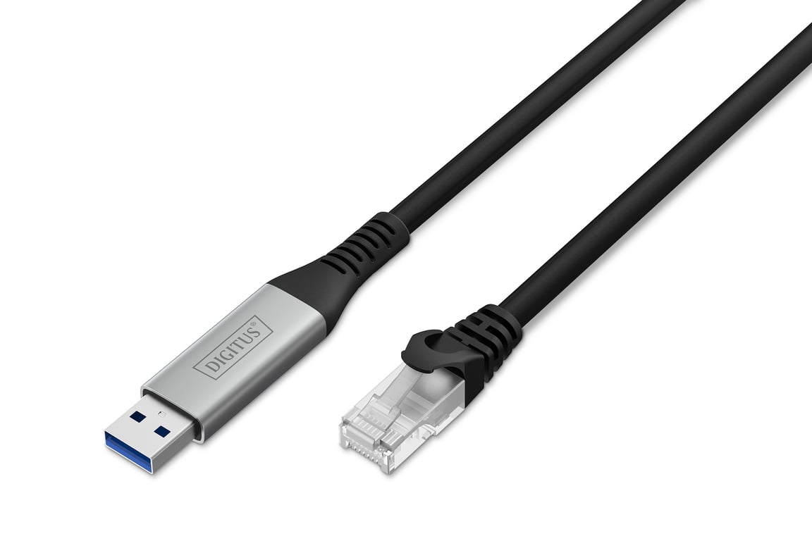 Digitus Kabel USB 3.2 Gen1 - RJ45 Ethernet, 1 Gbit/s, 15 m AK-300600-150-S