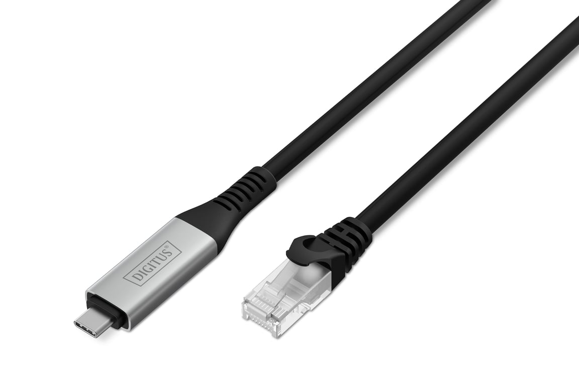 Digitus Kabel USB-C 3.2 Gen1 - RJ45 Ethernet, 1 Gbit/s, 10 m AK-300601-100-S