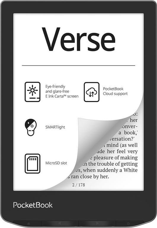 PocketBook Verse 8 GB Wi-Fi Szary