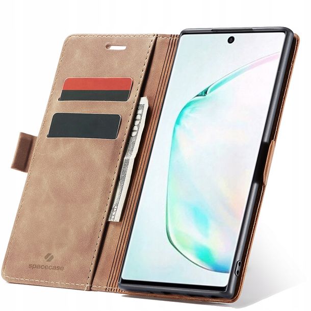 Eleganckie etui z klapką portfel kieszonka pokrowiec do Galaxy Note 10+