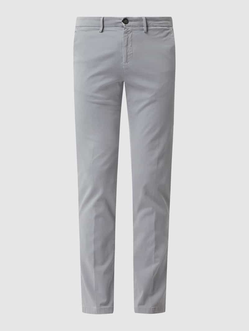 Chinosy o kroju slim fit z dodatkiem streczu model ‘Jorck’
