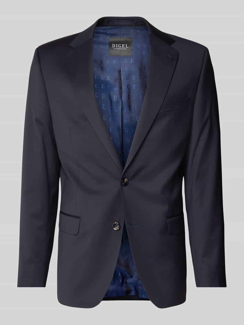 Marynarka na dwa guziki o kroju modern fit z mieszanki żywej wełny