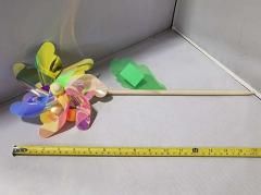 Wiatrak kwiatek 42cm Mix - zabawka