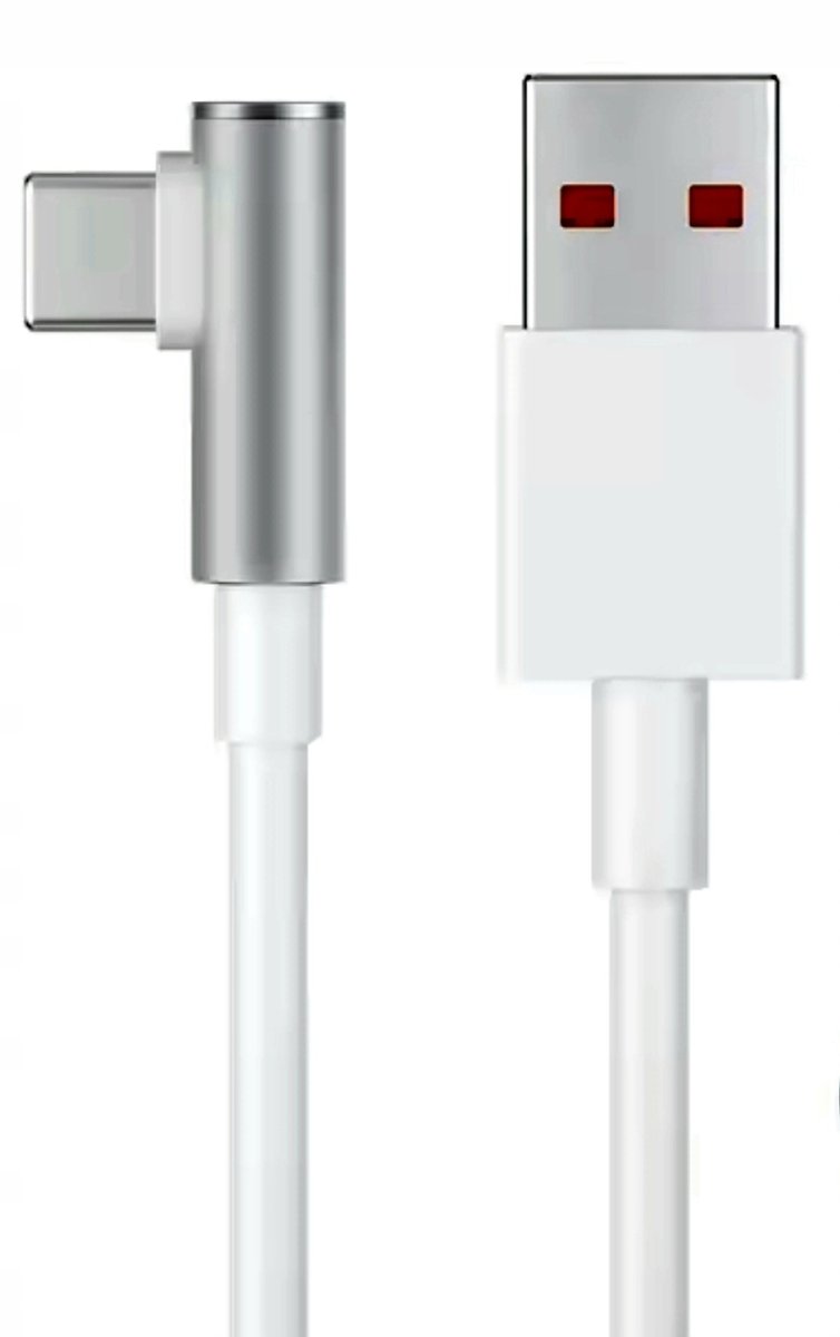 Kabel USB-A/USB-C 90° 1,8m 120W szybkie ładowanie dla Xiaomi, Redmi Note