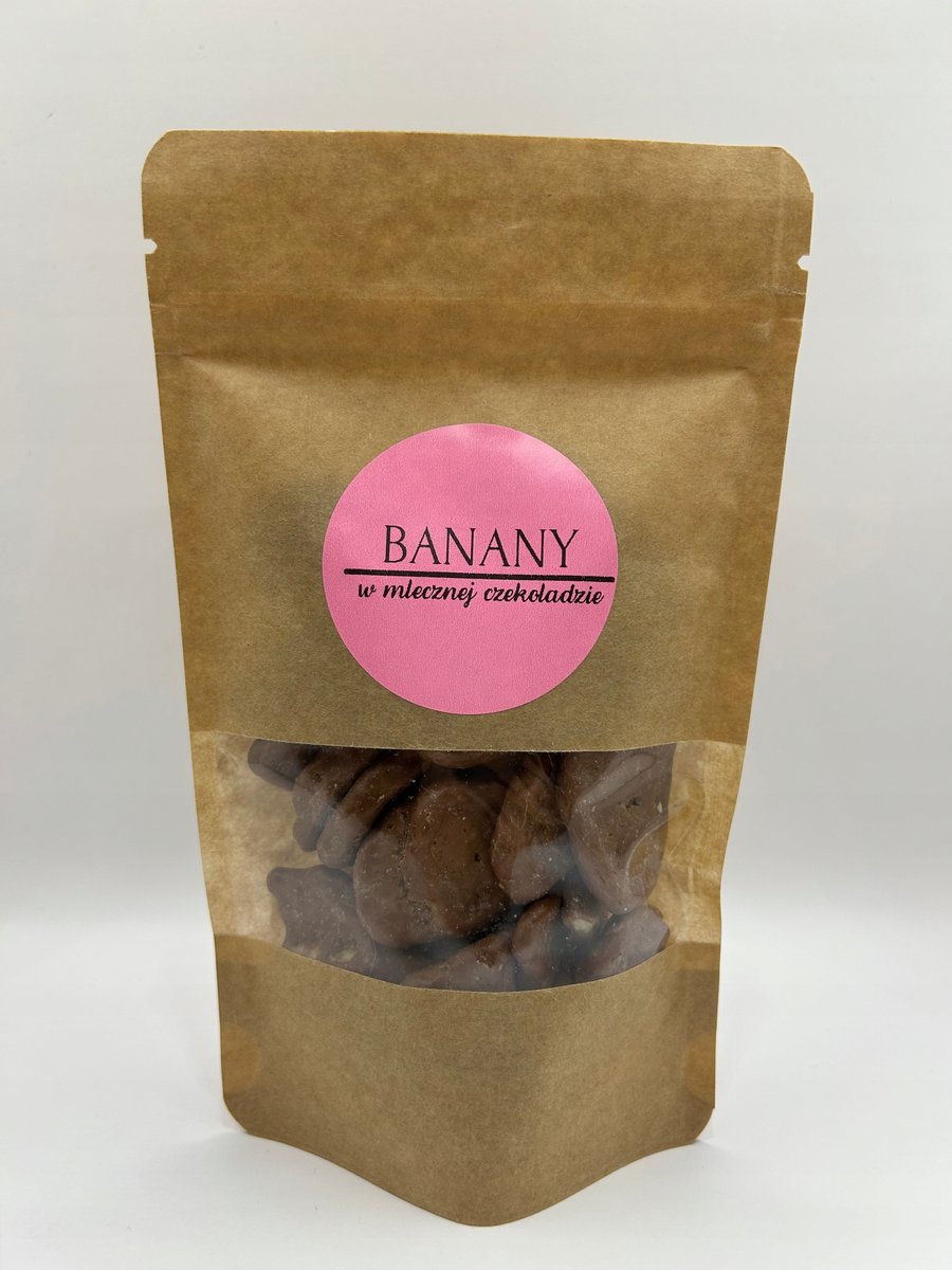 BANANY W MLECZNEJ CZEKOLADZIE 500G OWOCE W CZEKOLADZIE PREMIUM DELIFRUITS