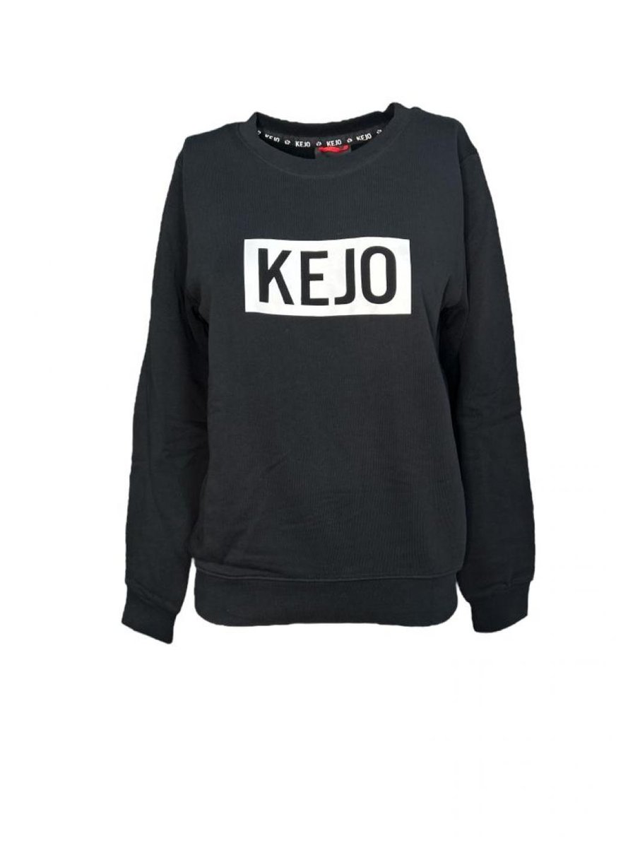 KS19-606W FELPA DONNA KEJO - black