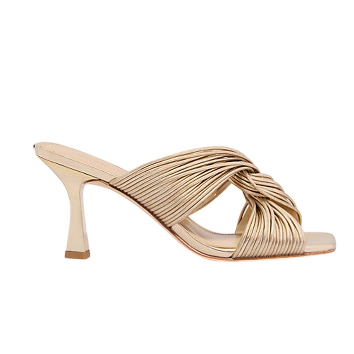 scarpe con tacco donna michael kors - alessia mule sandal - oro