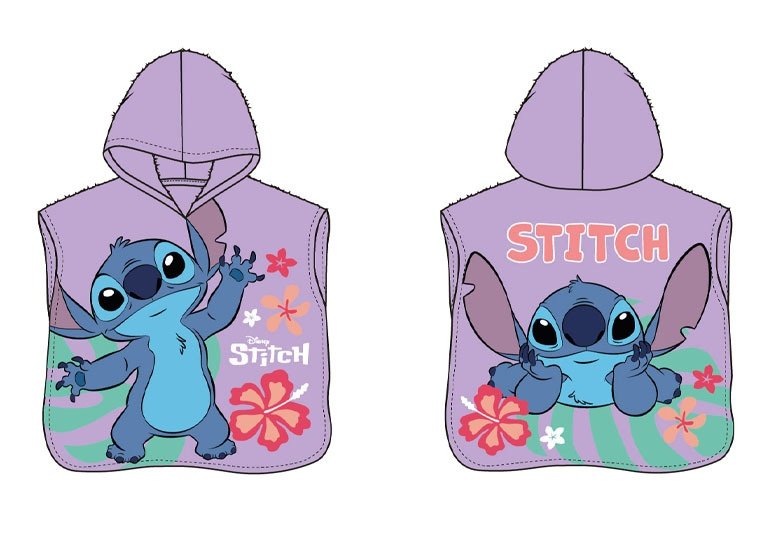 Ręcznik kąpielowy Poncho Lilo i Stitch 50 x 115 cm