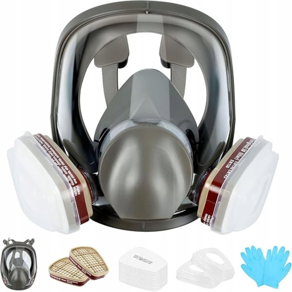 Respirator maski pełnotwarzowej Przeciwgazowa z filtrami i osłoną oczu