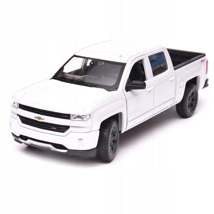 Model samochodu 1:34 CHEVROLET SILVERADO 2017 BIAŁY