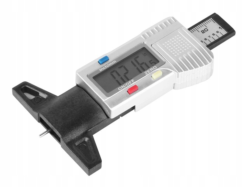 MIERNIK BIEŻNIKA OPONY OPON CYFROWY WYŚWIETLACZ LCD 0-25.4 mm