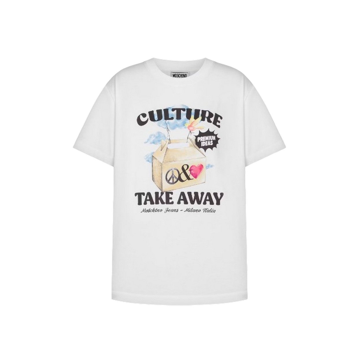 vestiti casual donna moschino jeans - t-shirt - bianco