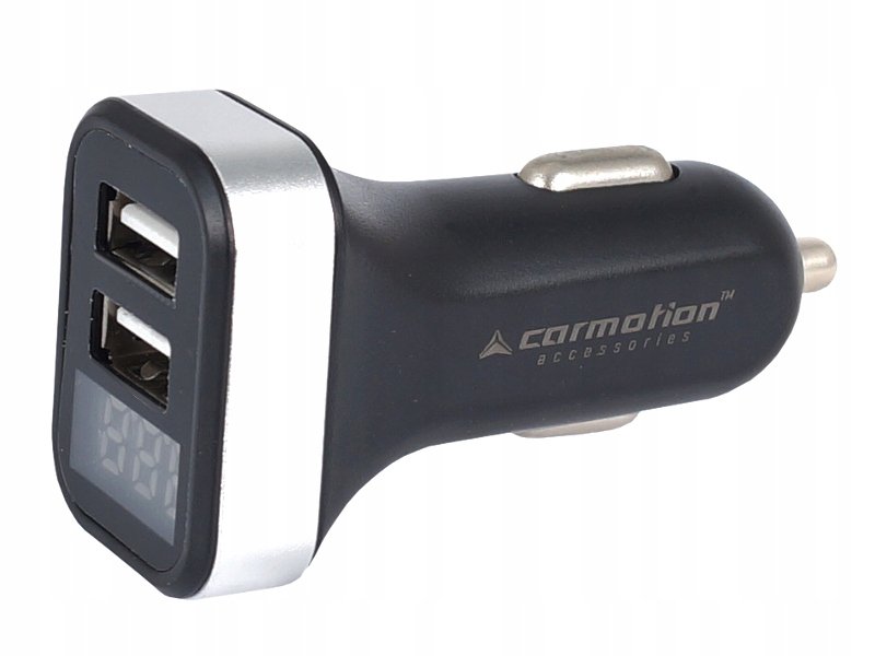Ładowarka USB 2.1A + woltomierz do gniazda 12/24V
