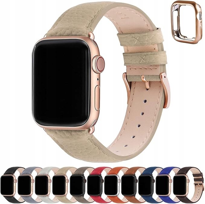 Fullmosa Pasek skórzany do zegarka Apple Watch 41 mm 40 mm 38 mm EA0034