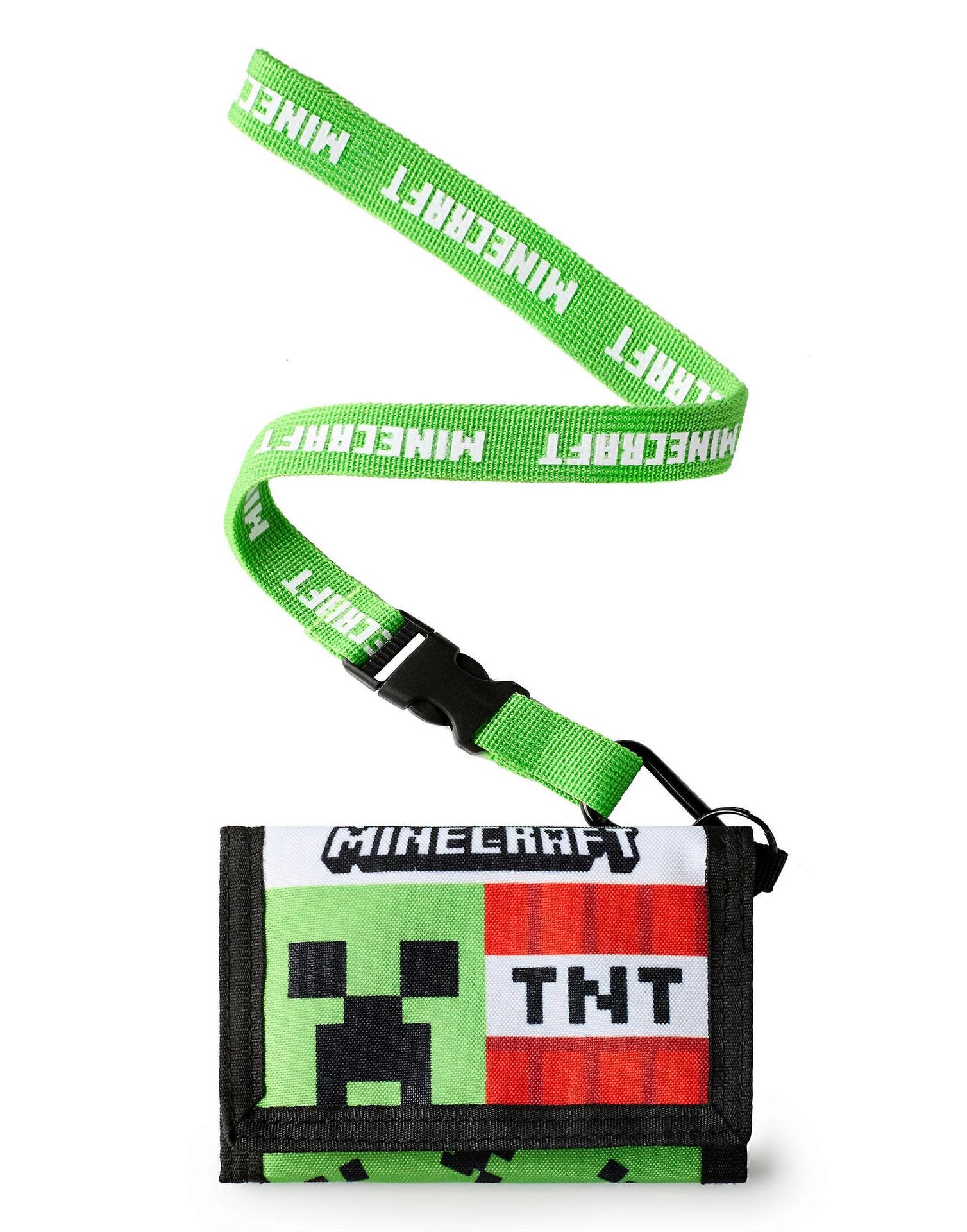 Vanilla Underground Portfel na pasku dla chłopców Minecraft Zielony Creeper & TNT - Jeden rozmiar One Size